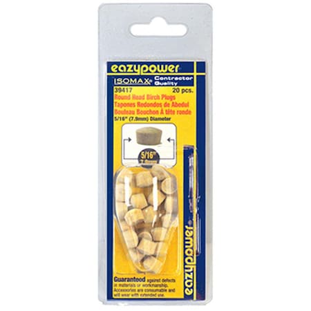 Eazypower 39417 0.31 in. Round Head Plug- 20 Pack 132267